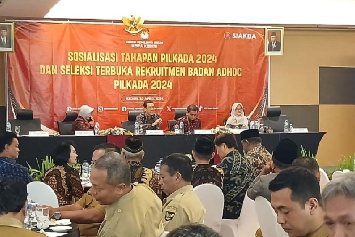 KPU Kota Kediri sosialisasi tahapan Pilkada 2024