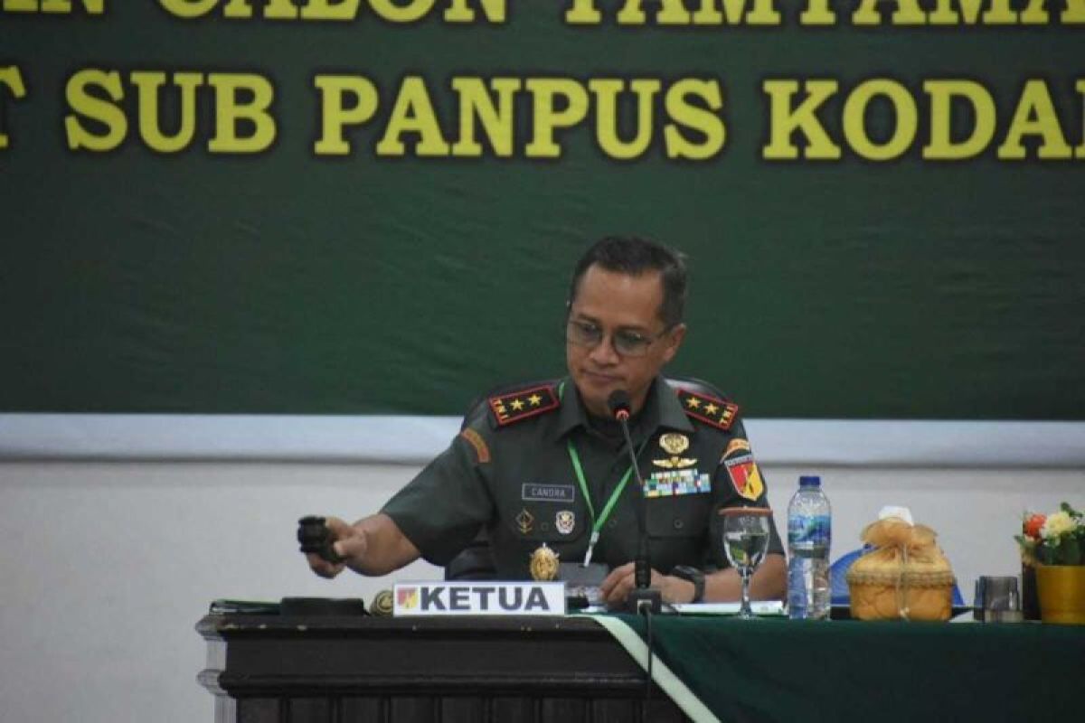 Pangdam XIII/Merdeka pimpin sidang Pantukhir Cata TNI AD 2024