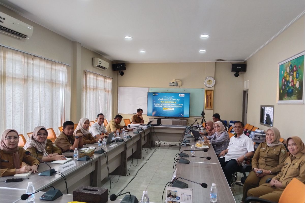 BPSDMD  Sumatera Selatan terima tim LAN RI dalam visitasi akreditasi