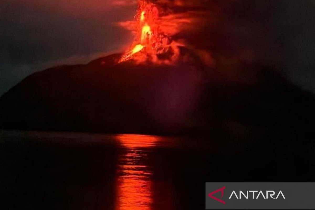 BNPB: Tidak ada korban jiwa akibat erupsi Gunung Ruang di Sitaro