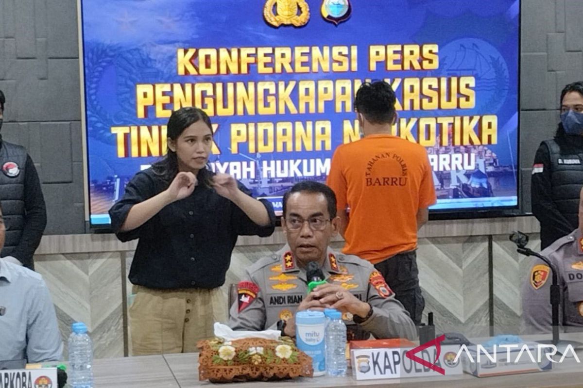 Polda Sulsel menggagalkan peredaran narkoba Sabu senilai Rp46 miliar