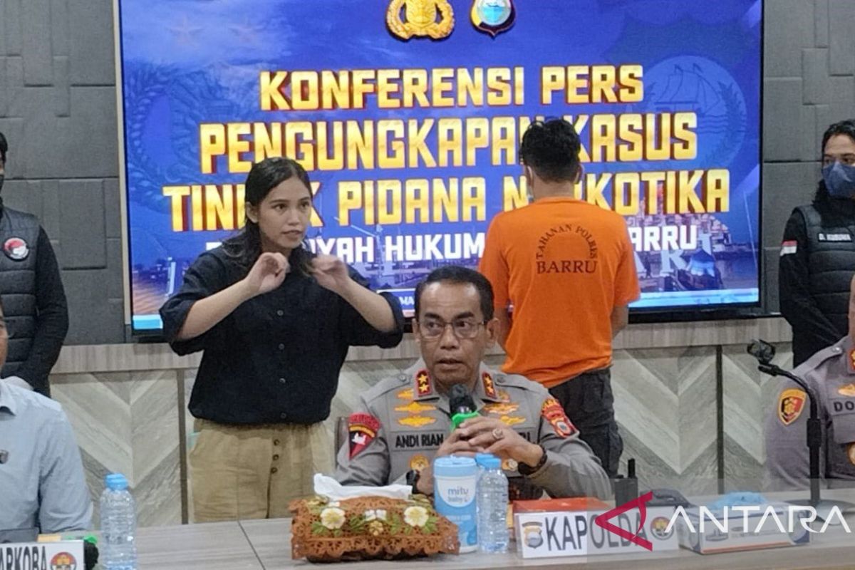 Polda Sulsel gagalkan peredaran narkoba Sabu senilai Rp46 miliar