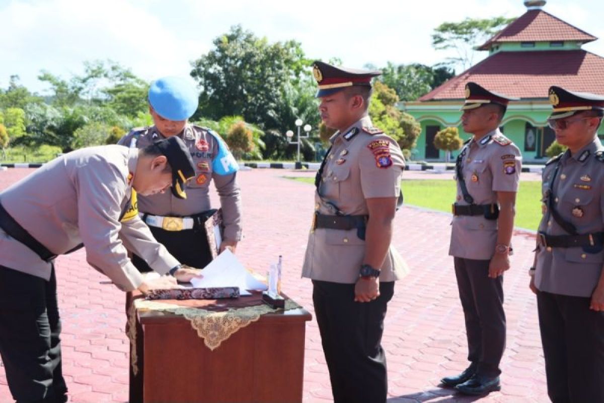 Wakapolres Gunung Mas dan Kapolsek Tewah berganti