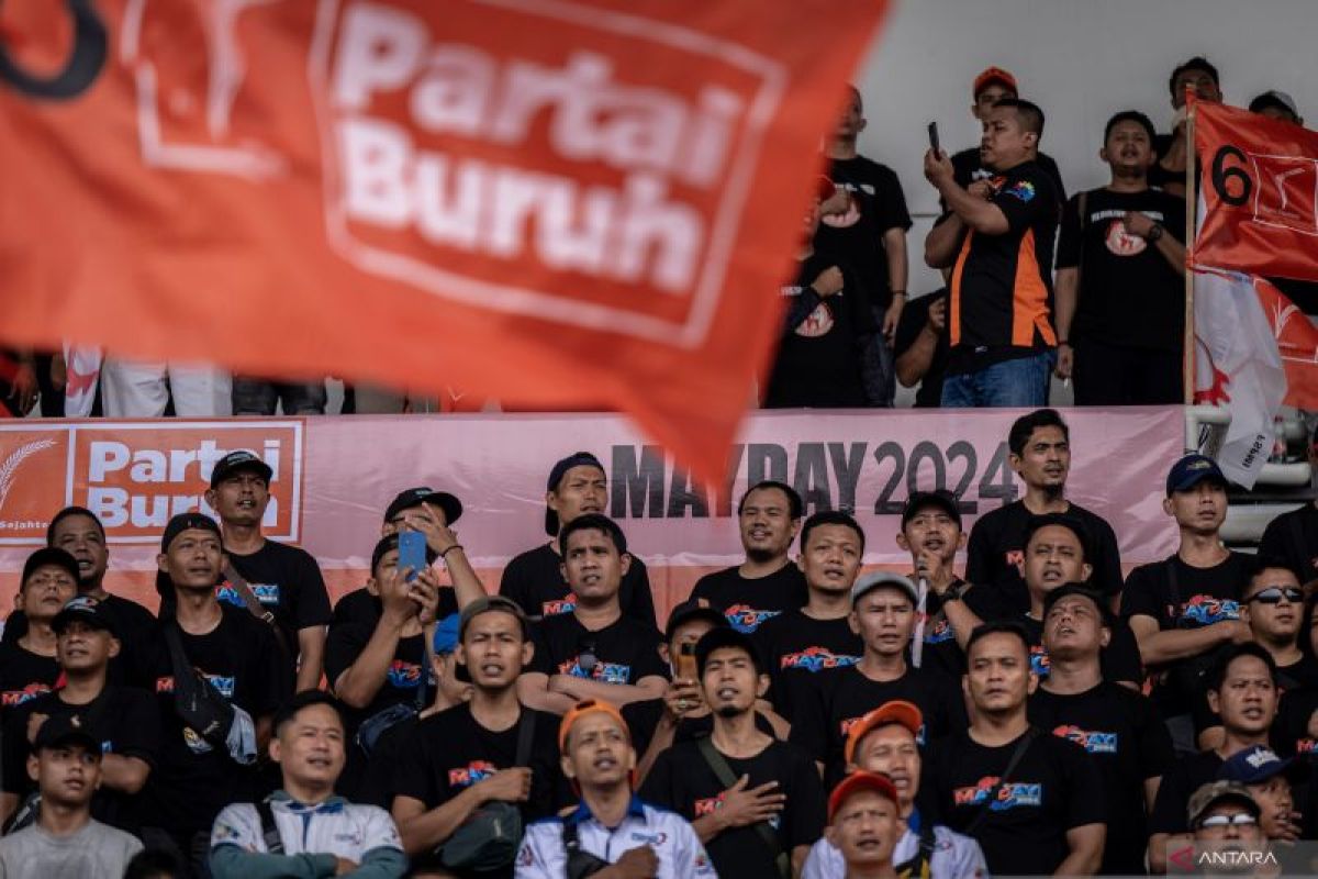 Partai Buruh  kembali unjuk rasa di KPU dan DPR pada 25-27 Agustus