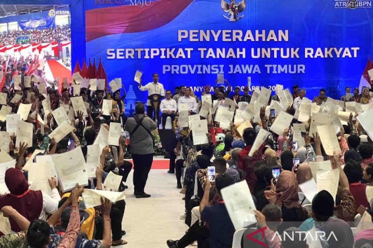 Pemerintah terbitkan 38.194 sertifikat tanah elektronik