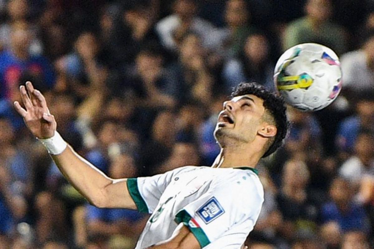 Sundulan Zaid Tahseen bawa Irak imbangi kedudukan 1-1 atas Indonesia