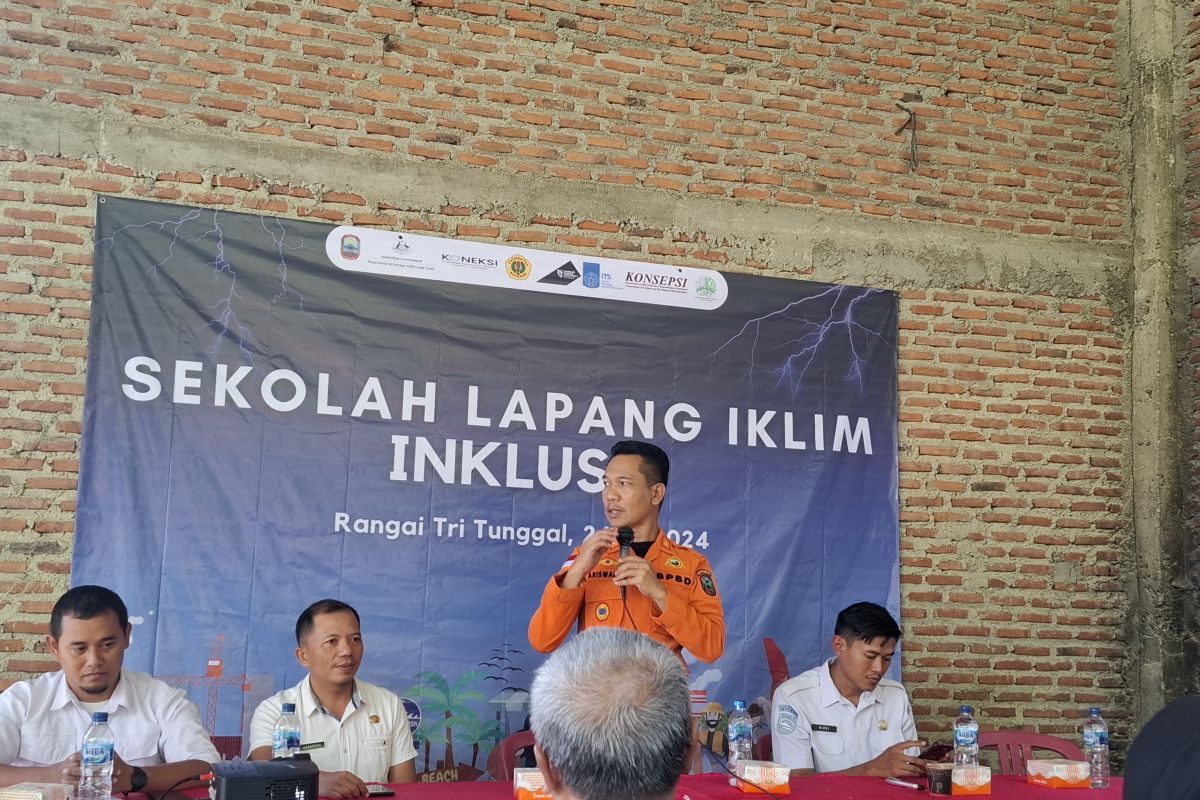 Warga pesisir Lampung Selatan ikuti sekolah lapang iklim