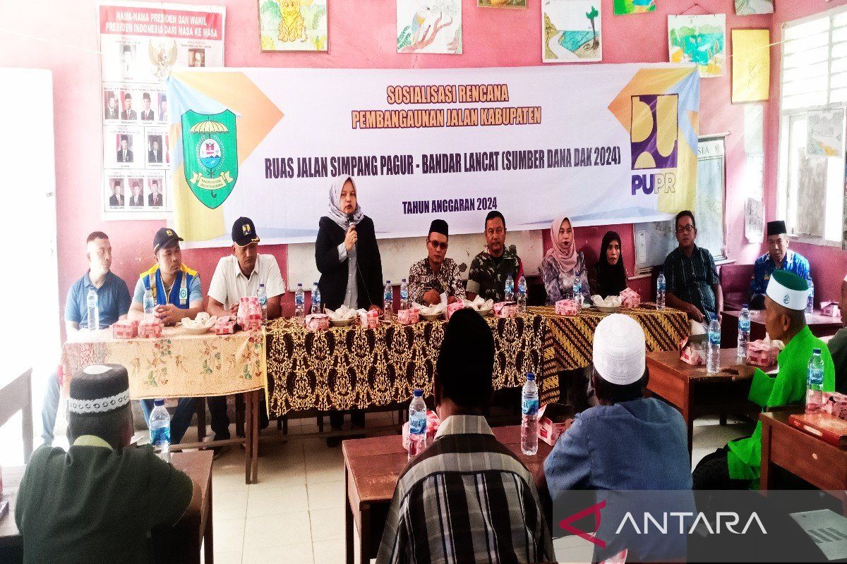 Dinas PUPR sosialisasikan rencana pembangunan jalan Simpang Pagur - Banjar Lancat