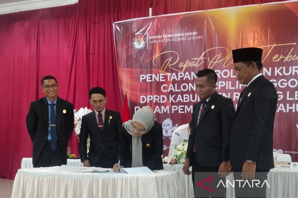 KPU Rejang Lebong tetapkan 30 anggota DPRD terpilih hasil Pemilu 2024