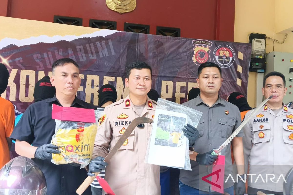 Polres Sukabumi tangkap empat remaja pelaku duel