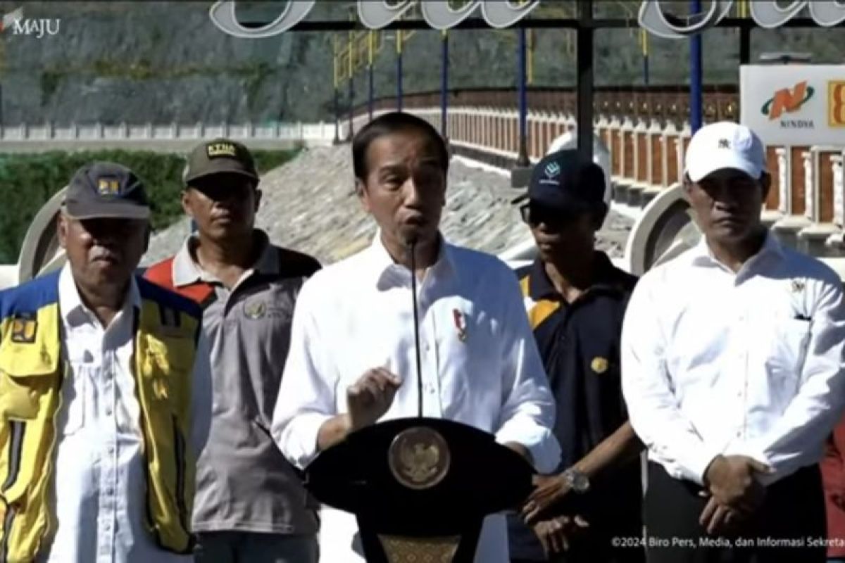 Presiden Jokowi resmikan operasional Bendungan Tiu Suntuk di NTB