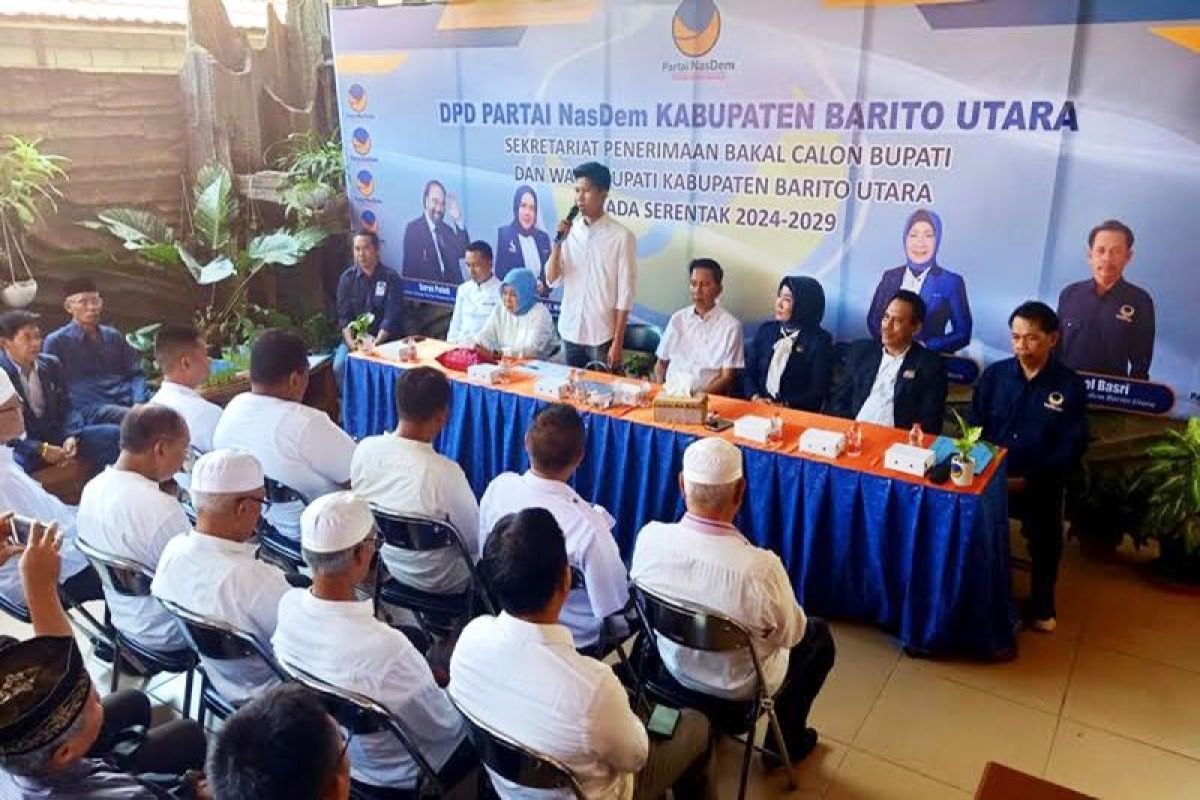 Agi kembali serahkan berkas Bakal calon Bupati ketiga parpol Barito Utara