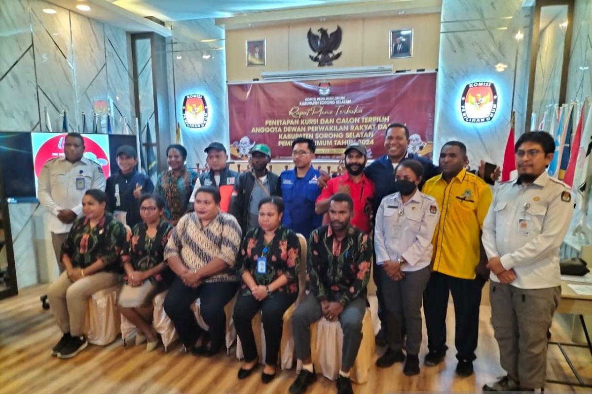 KPU Sorong Selatan tetapkan 20 calon DPRD periode 2024-2029