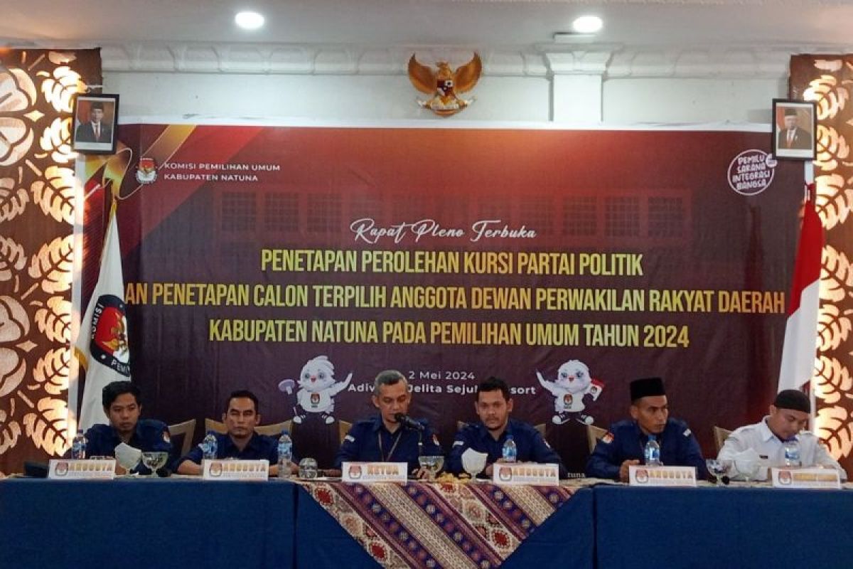 KPU Kepri tetapkan caleg terpilih DPRD Natuna, ini daftarnya