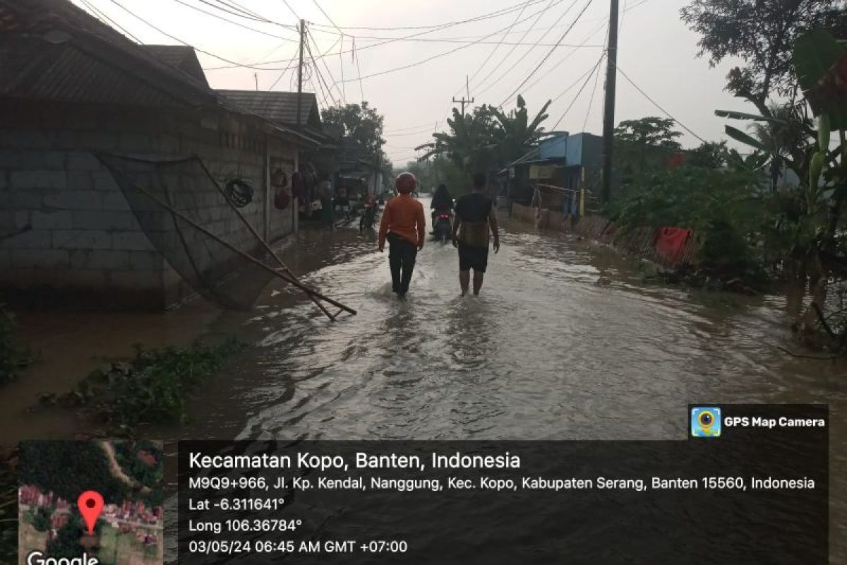 Ratusan rumah di Kabupaten Serang terendam banjir