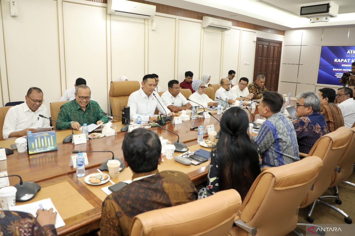 Menteri AHY percepat penyelesaian target RDTR