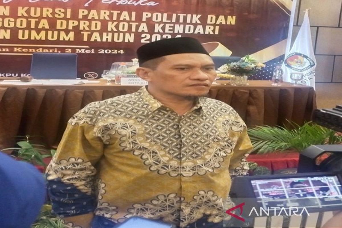 KPU Kota Kendari tetapkan perolehan kursi calon anggota DPRD 2024-2029