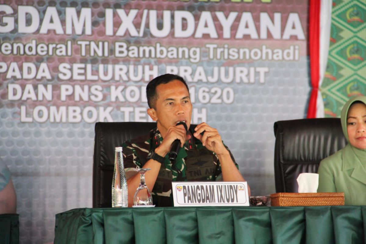 Pangdam IX/Udayana minta TNI Lombok Tengah jaga ketahanan pangan