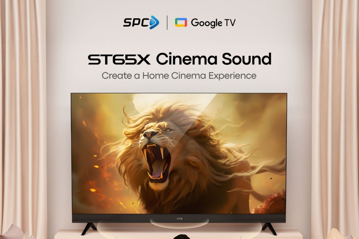 SPC kenalkan TV pintar ST65X serta Google TV built-in soundbar