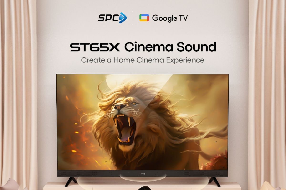 SPC kenalkan TV pintar ST65X, Google TV dengan built-in soundbar ...