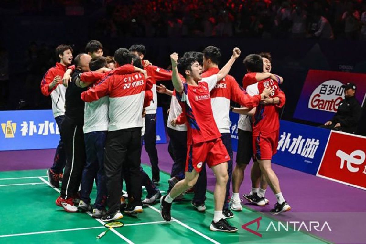 Bagas/Fikri kandas, Indonesia runner up, China juara Piala Thomas 2024