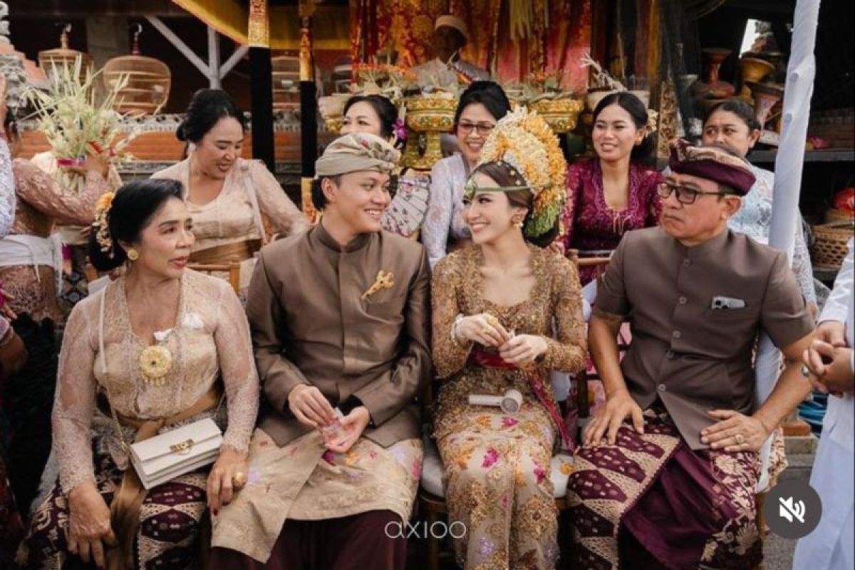 Jelang pernikanan Rizky Febian dan Mahalini, diawali upacara adat Bali