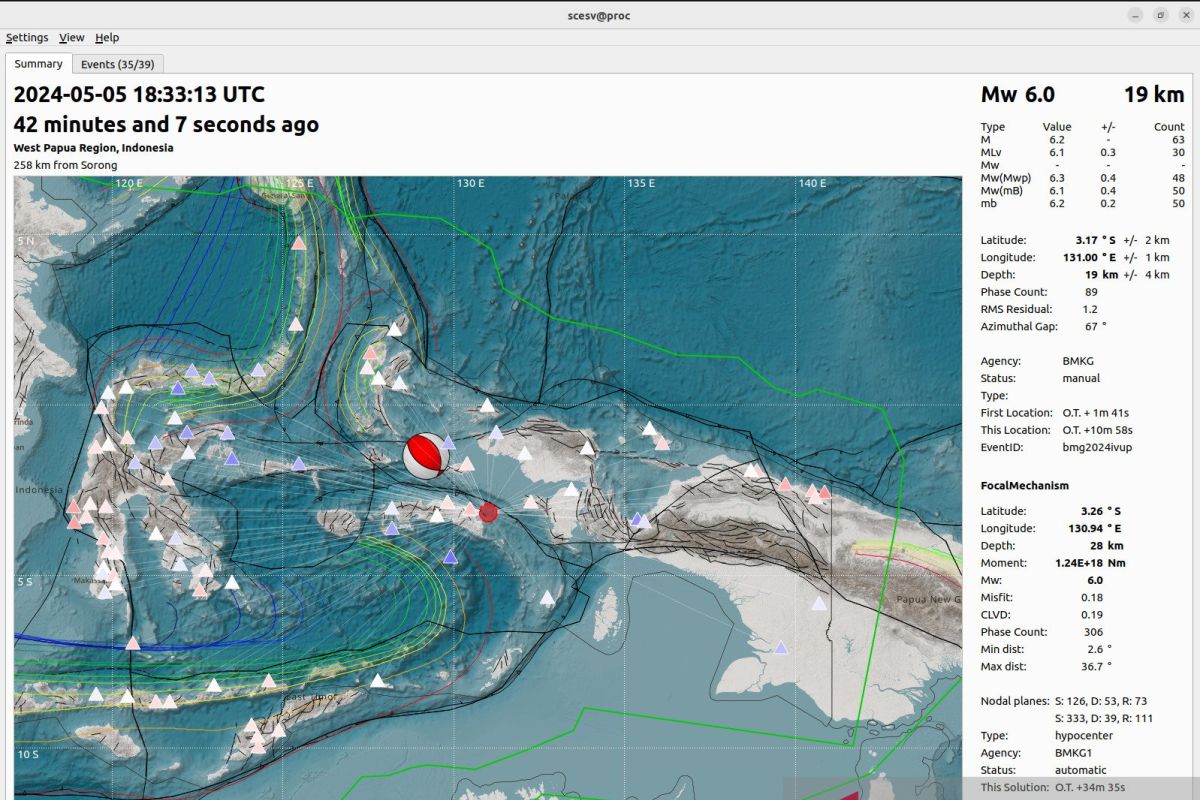 BMKG sebut gempa bumi di Maluku terjadi akibat Sesar Utara Pulau Seram