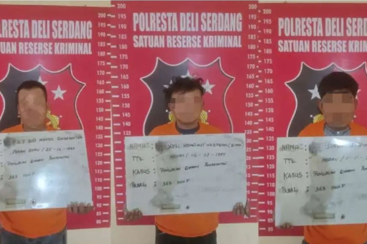 Polisi tangkap tiga residivis curanmor di Deli Serdang
