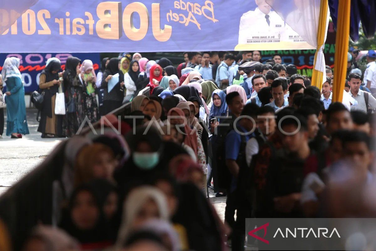 Pengangguran di Aceh berkurang 4.760 orang dalam setahun terakhir