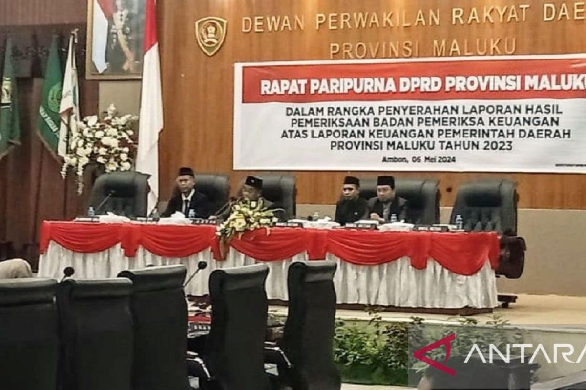 LKP Provinsi Maluku 2023  mendapatkan opini WTP dari BPK