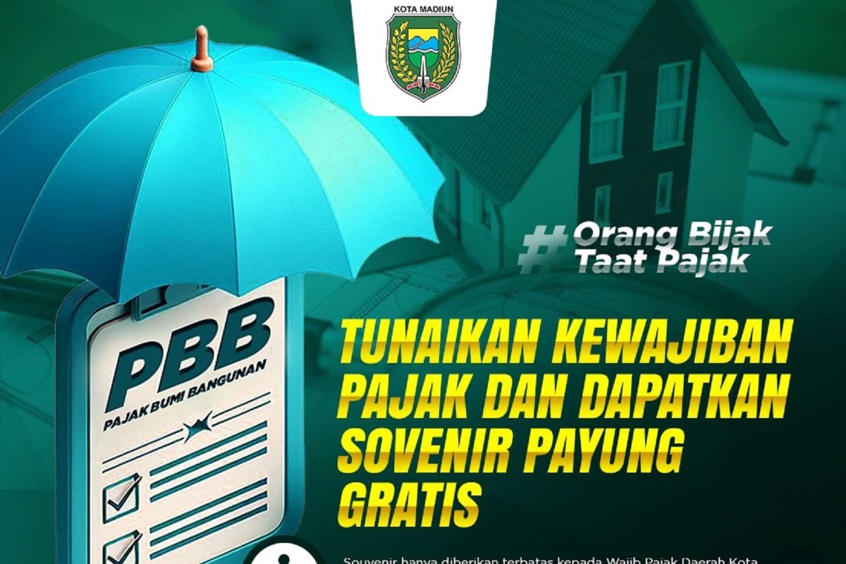 Pemkot Madiun bebaskan denda administrasi Pajak Bumi dan Bangunan