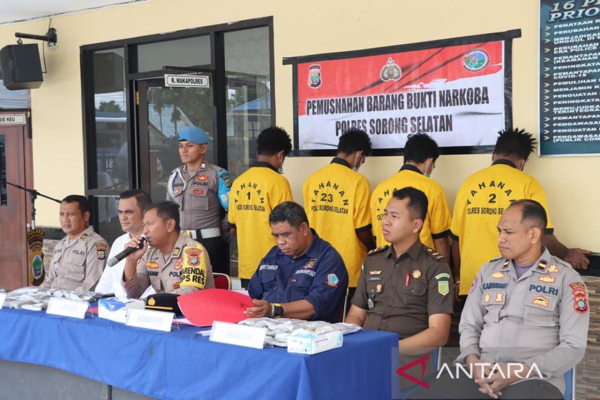 Polres Sorong Selatan berantas peredaran narkoba yang menyasar pelajar