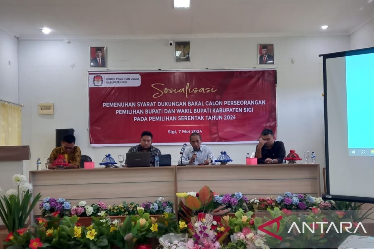 KPU Sigi tetapkan syarat dukungan bakal calon bupati perseorangan