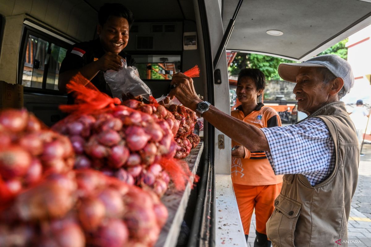 Harga pangan nasional: Bawang merah bertahan di level Rp26.620 per kg