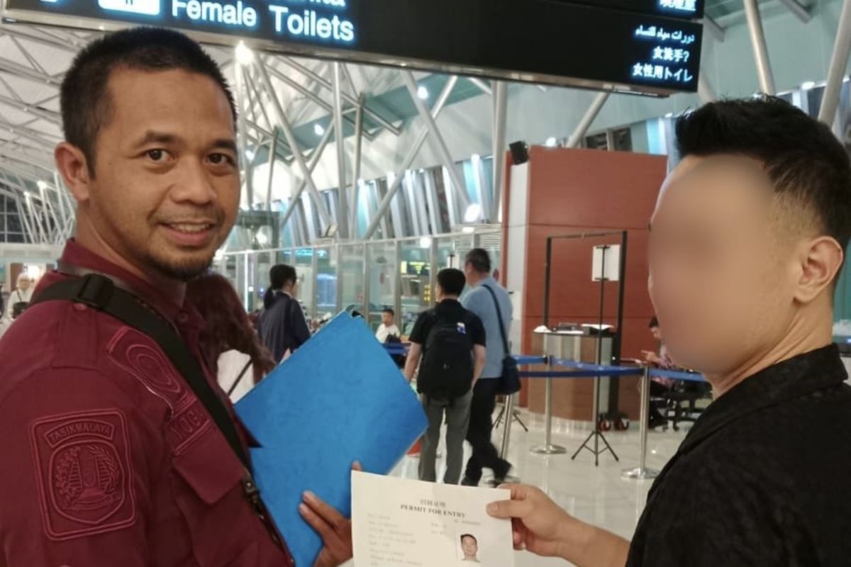 Chinese national deported from Indonesia after completing jail term