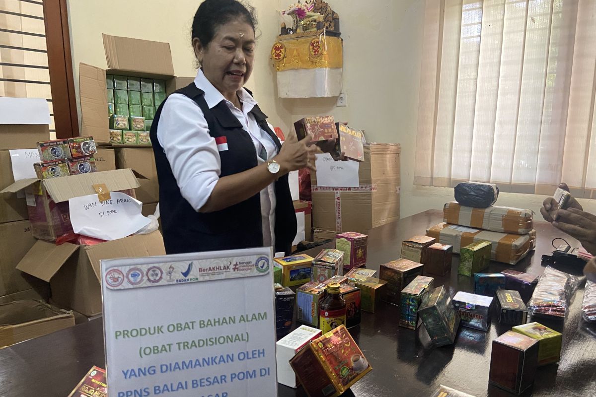 BBPOM sita 3.799 kotak obat kuat ilegal berbahaya di Denpasar