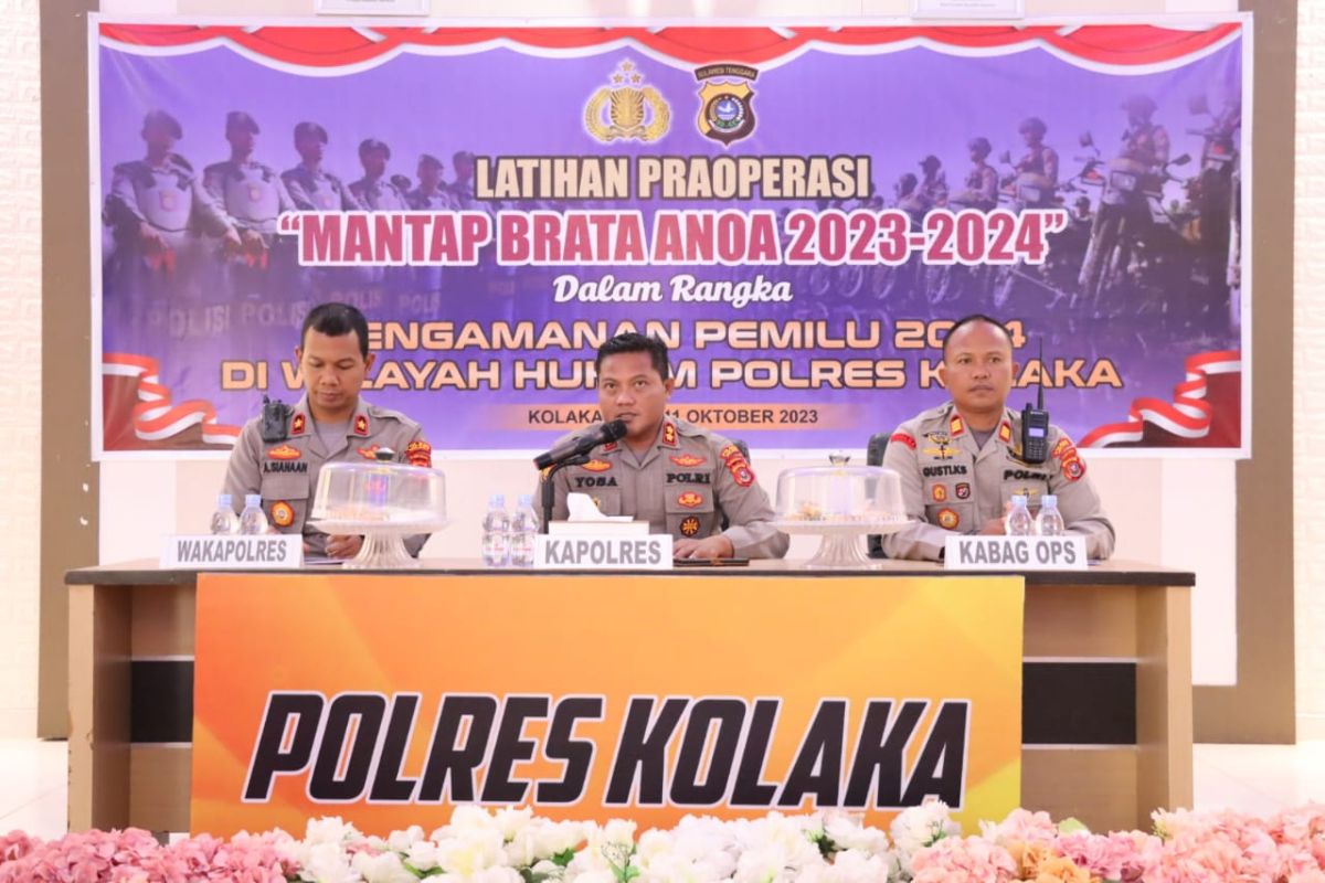 Polres Kolaka siapkan 86 polisi untuk amankan ibadah kenaikan Yesus Kristus