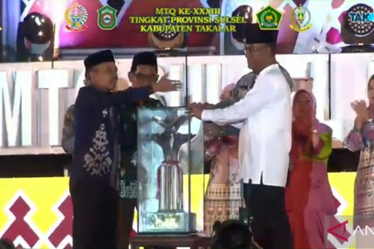 Kabupaten Takalar jadi juara umum MTQ ke-33 Sulsel