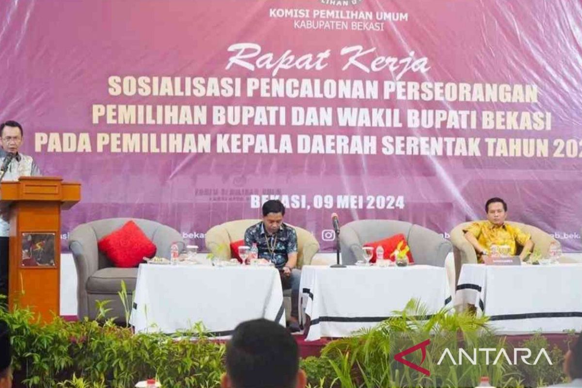 KPU Kabupaten Bekasi sosialisasi pencalonan perseorangan Pilkada