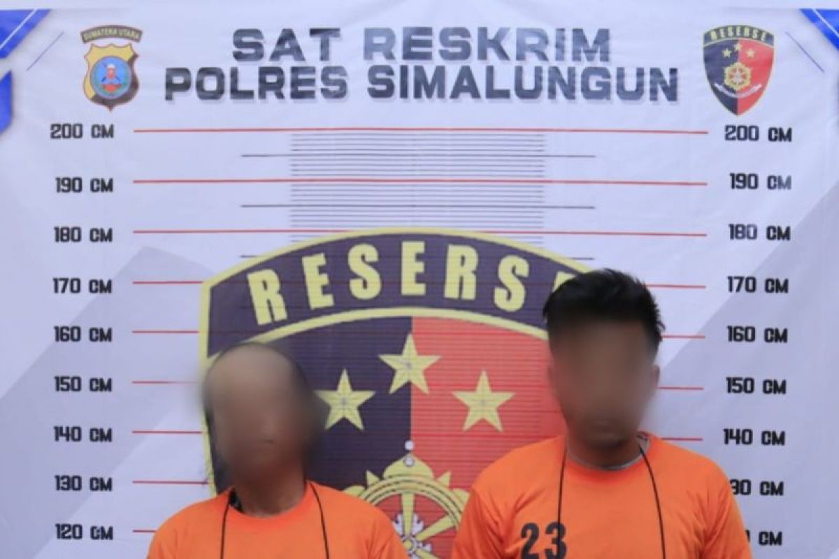Polres Simalungun tangkap dua pelaku pencurian besi proyek perumahan