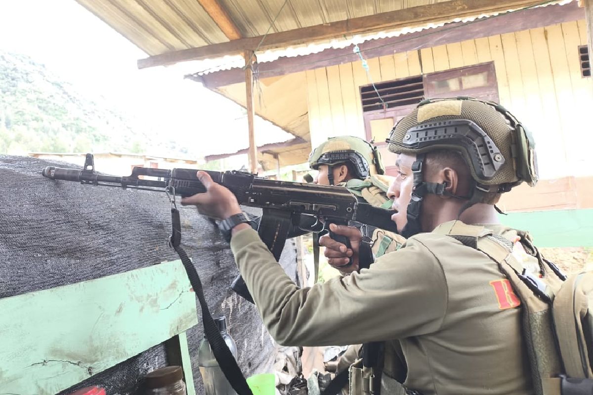 Aparat TNI-Polri terlibat kontak tembak dengan KKB di Homeyo