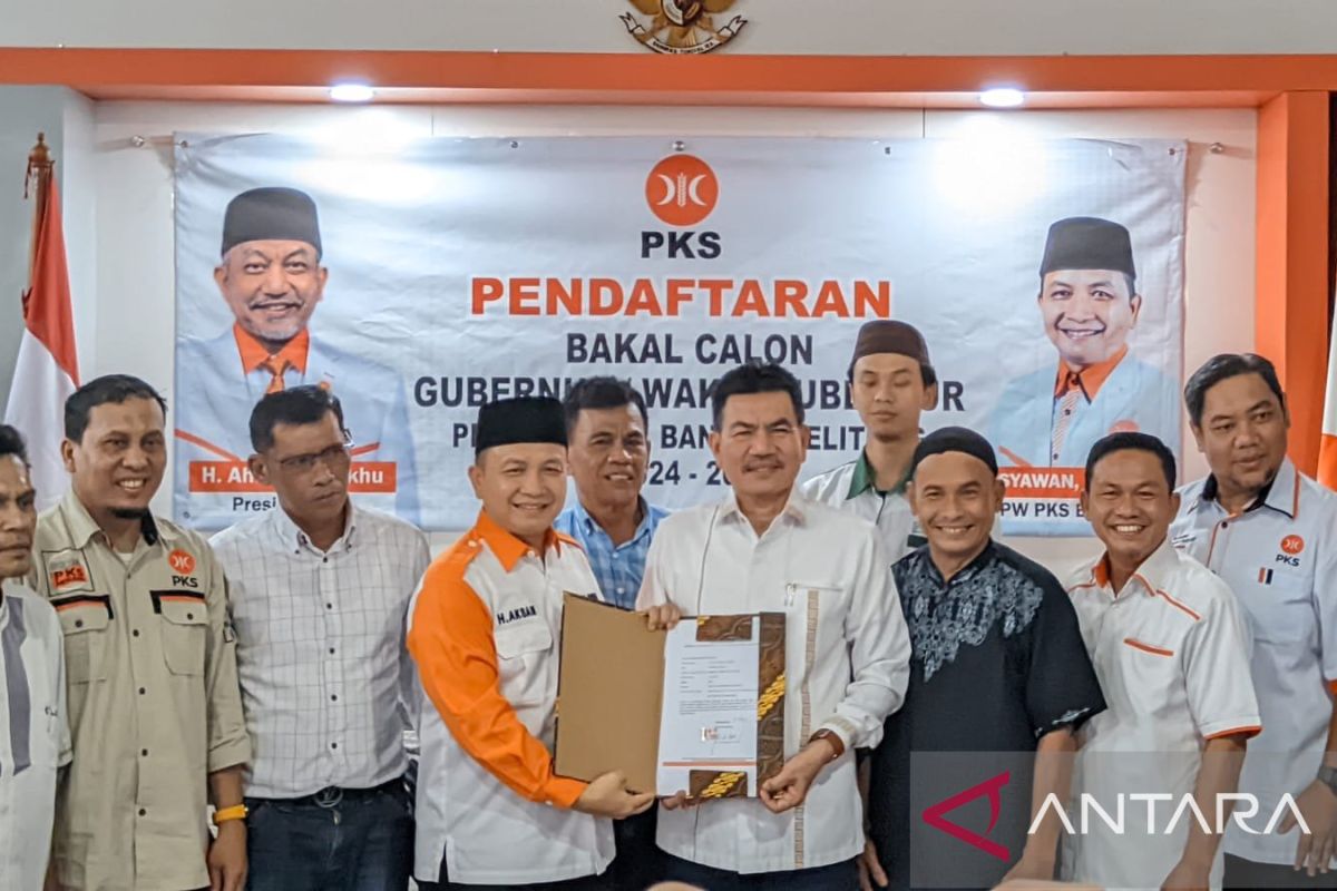 Naziarto kembalikan formulir pendaftaran Bacagub, PKS Babel: Kami sangat apresiasi
