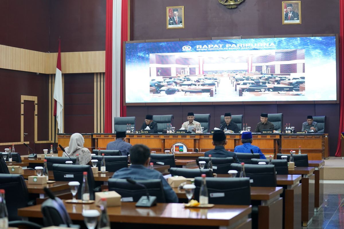 DPRD Kota Bogor gelar Paripurna Pembahasan LKPJ Wali Kota Bogor 2023