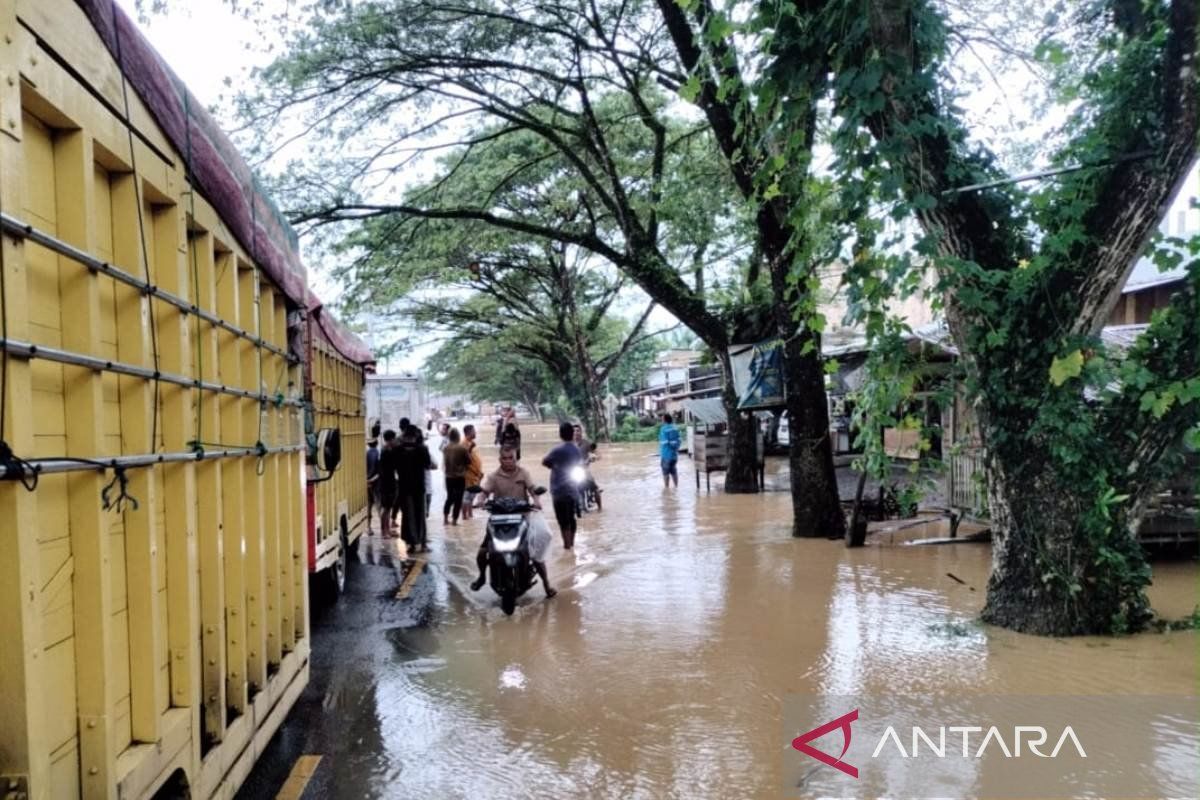 Banjir lumpuhkan akses jalan provinsi di Nagan Raya