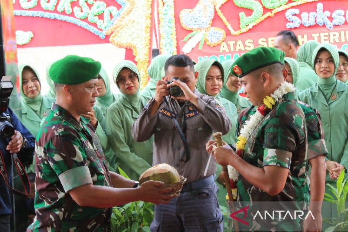 Kodim 0414/Belitung gelar tradisi penyambutan Dandim baru