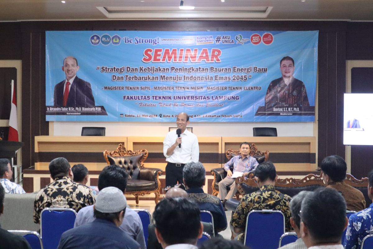 Komisaris PLN Arcandra Tahar jadi pembicara seminar di Unila