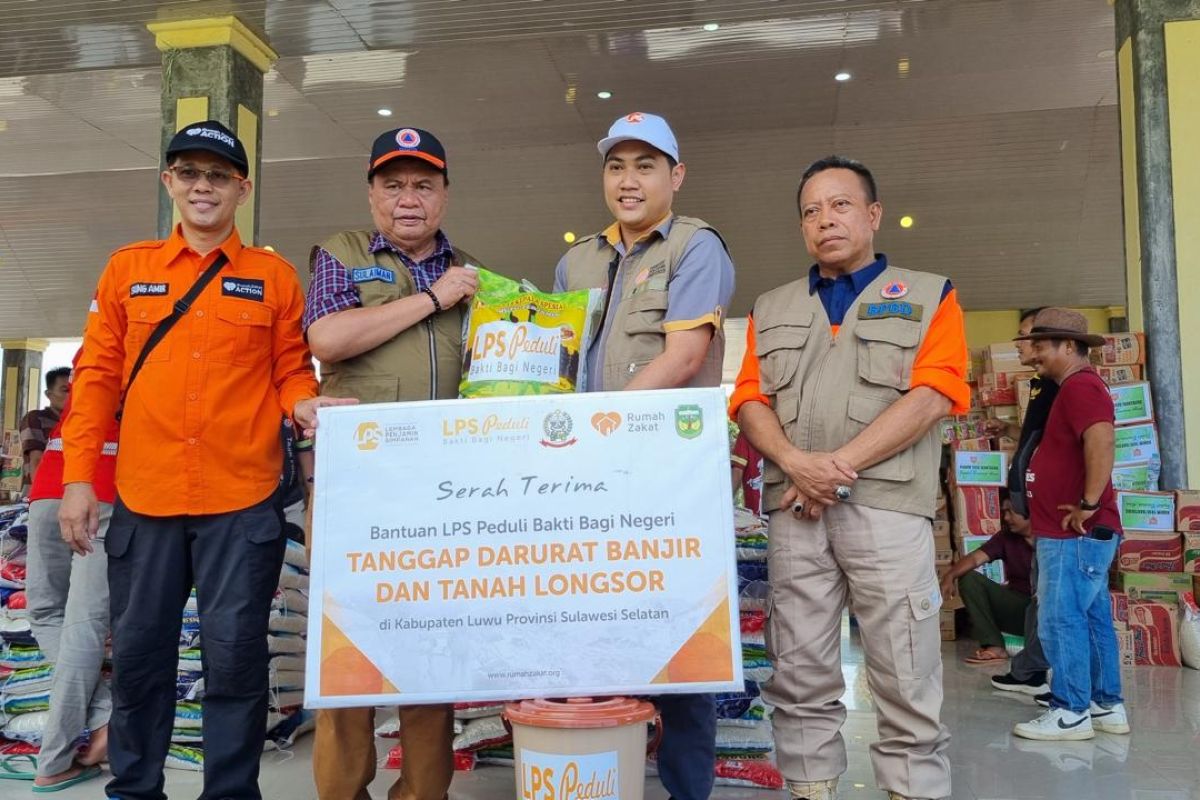 LPS beri bantuan bagi korban banjir dan tanah longsor di Luwu Sulsel