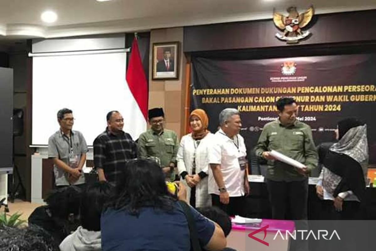 KPU Kalbar menerima berkas syarat dukungan bakal calon perseorangan