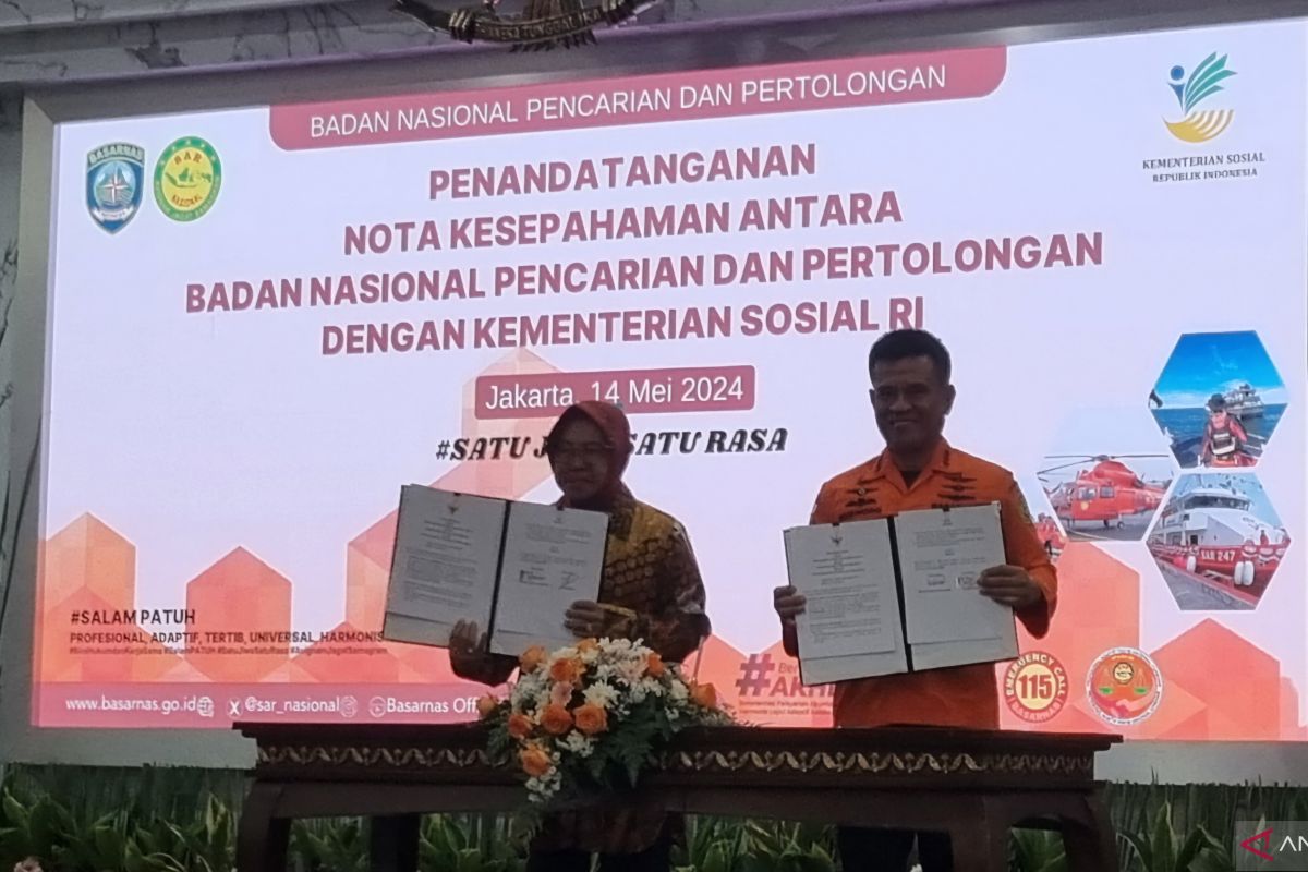 Basarnas-Kemensos tandatangani MoU perkuat operasi SAR