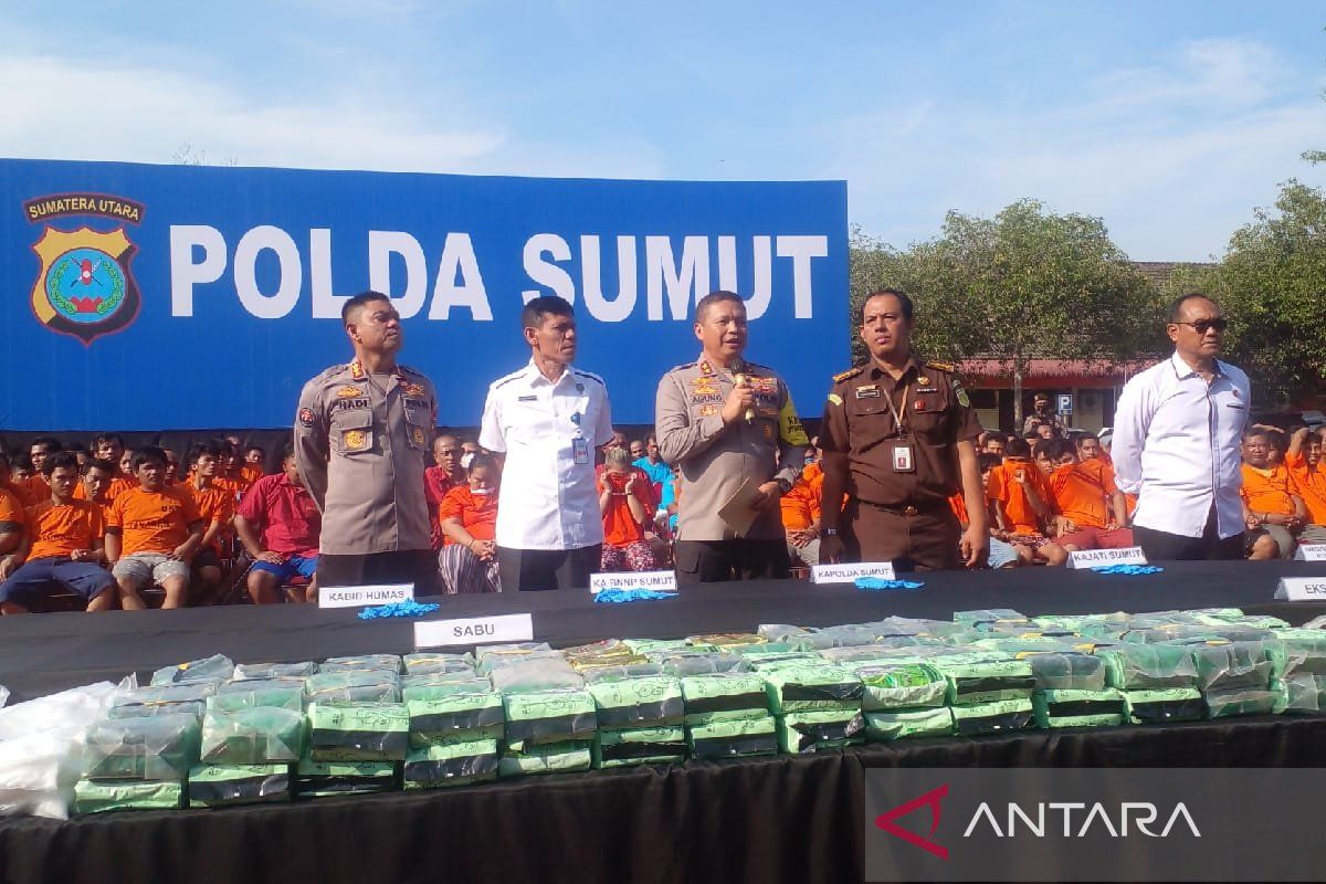 Polda Sumut tangkap 502 tersangka kasus  narkoba